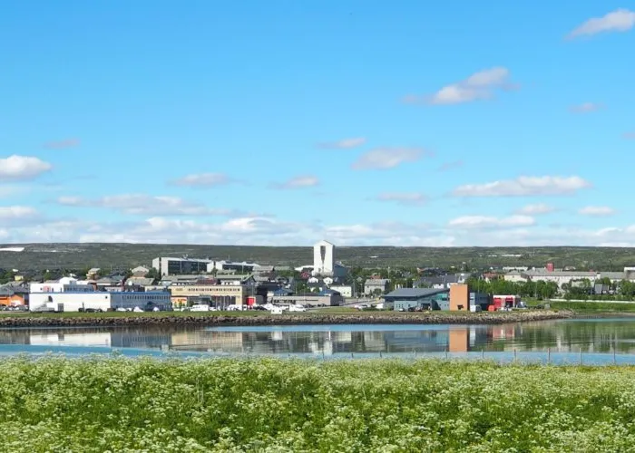 Vadsøya kulturpark seen from the south