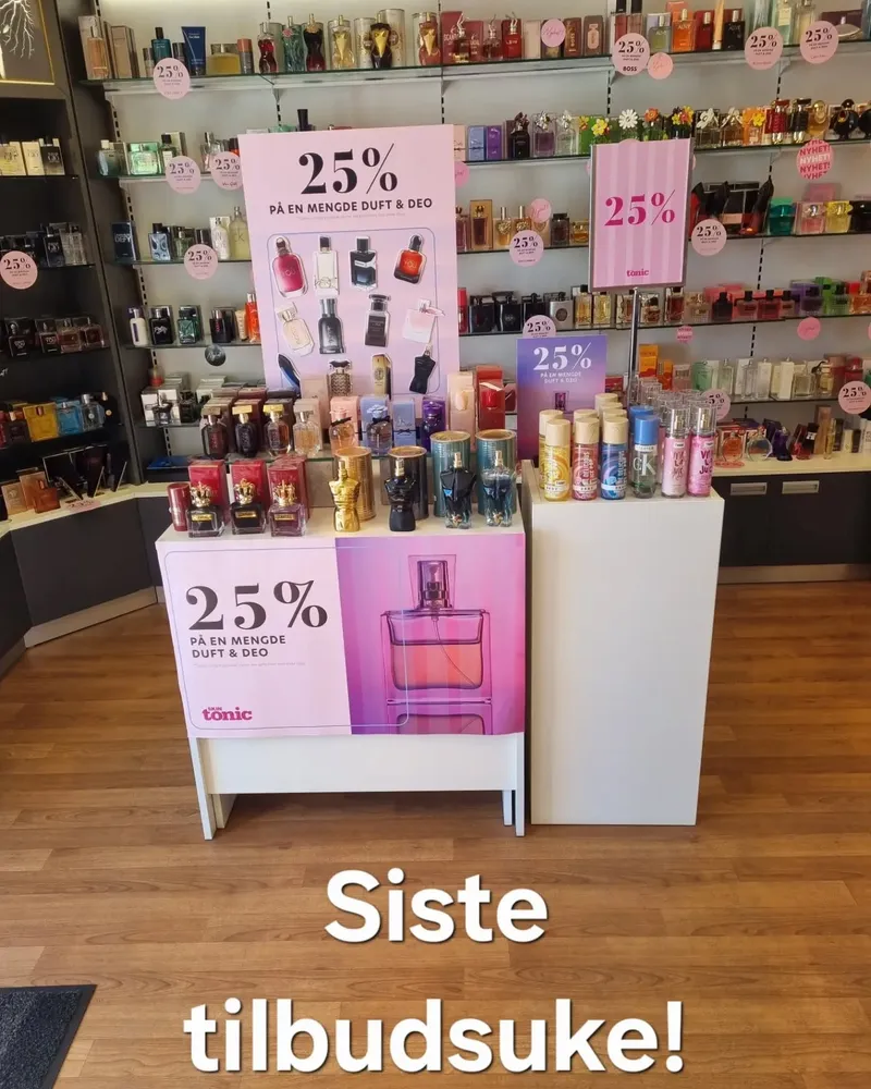 The perfume selection at Ingers Parfymeri