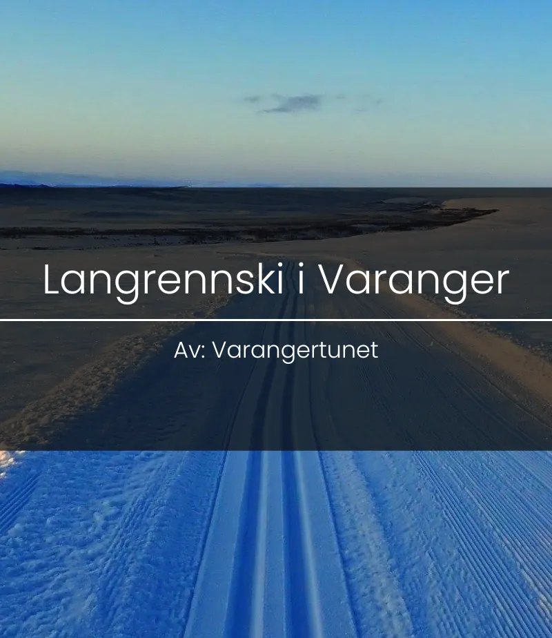 Cross-country skis on the trails of the Varanger Peninsula