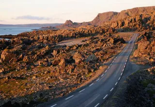 The landscape along the Varanger National Tourist Route