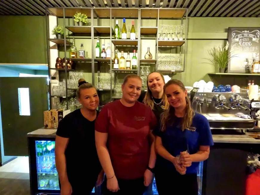 Guests in the bar at Opticom in Vadsø town centre