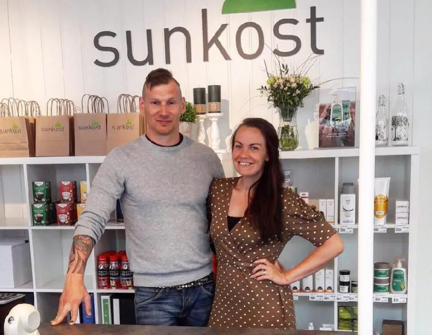 Eierne av Sunkost Vadsø i butikken